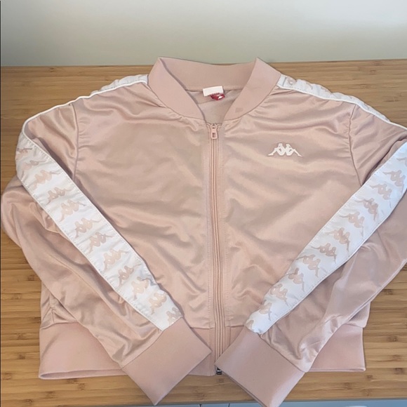 light pink kappa jacket